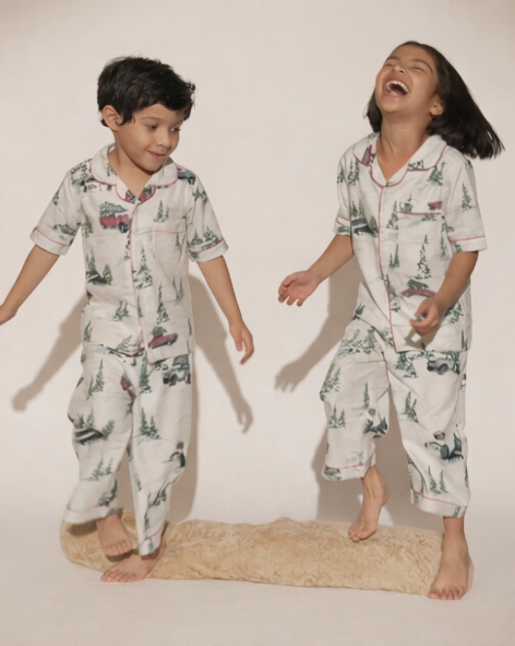 Sibling Night Suit Set (Half Sleeves)